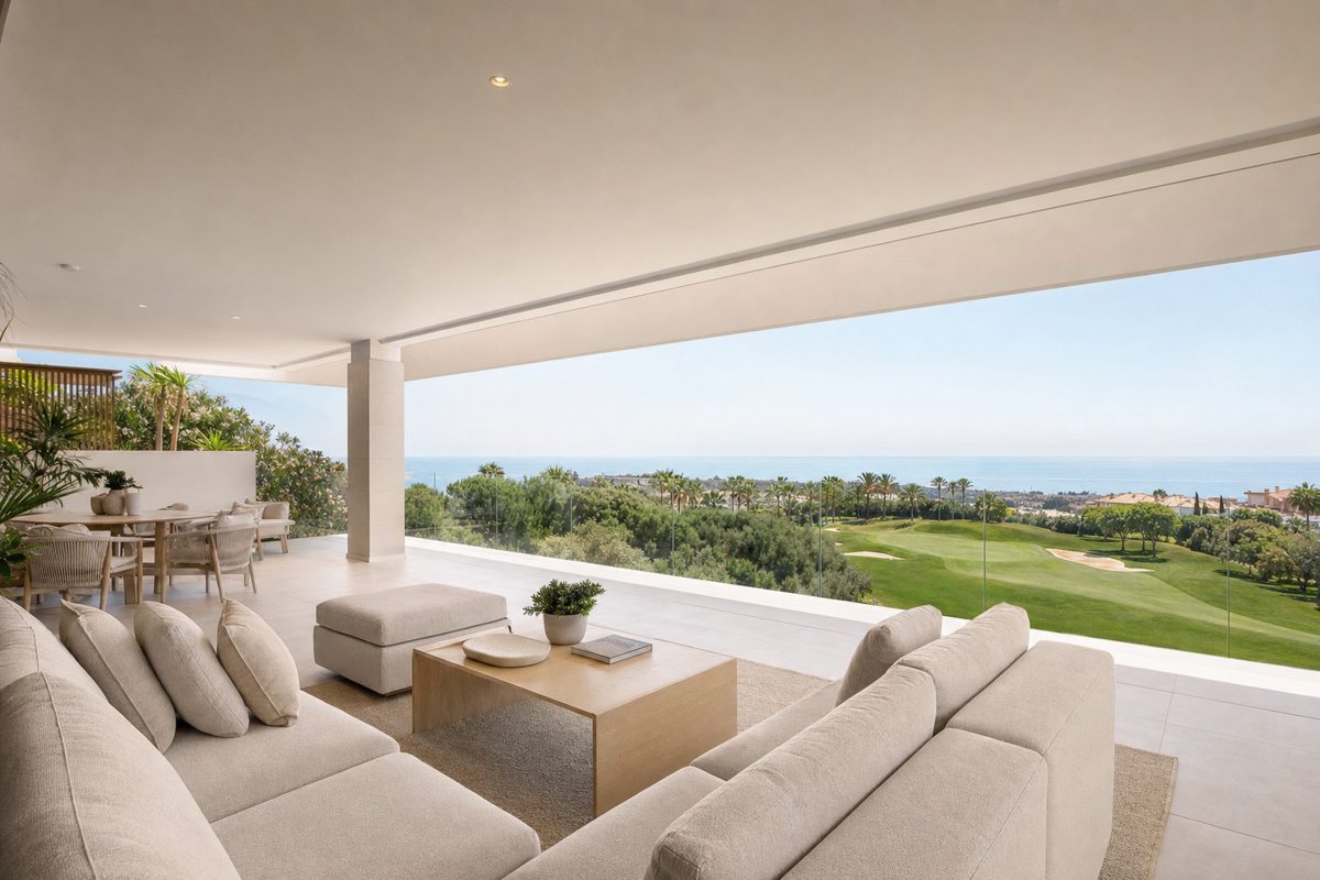 Terrasse d'un appartement sur golf, Costa del Sol